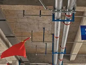 凉城管廊支架的安装方法